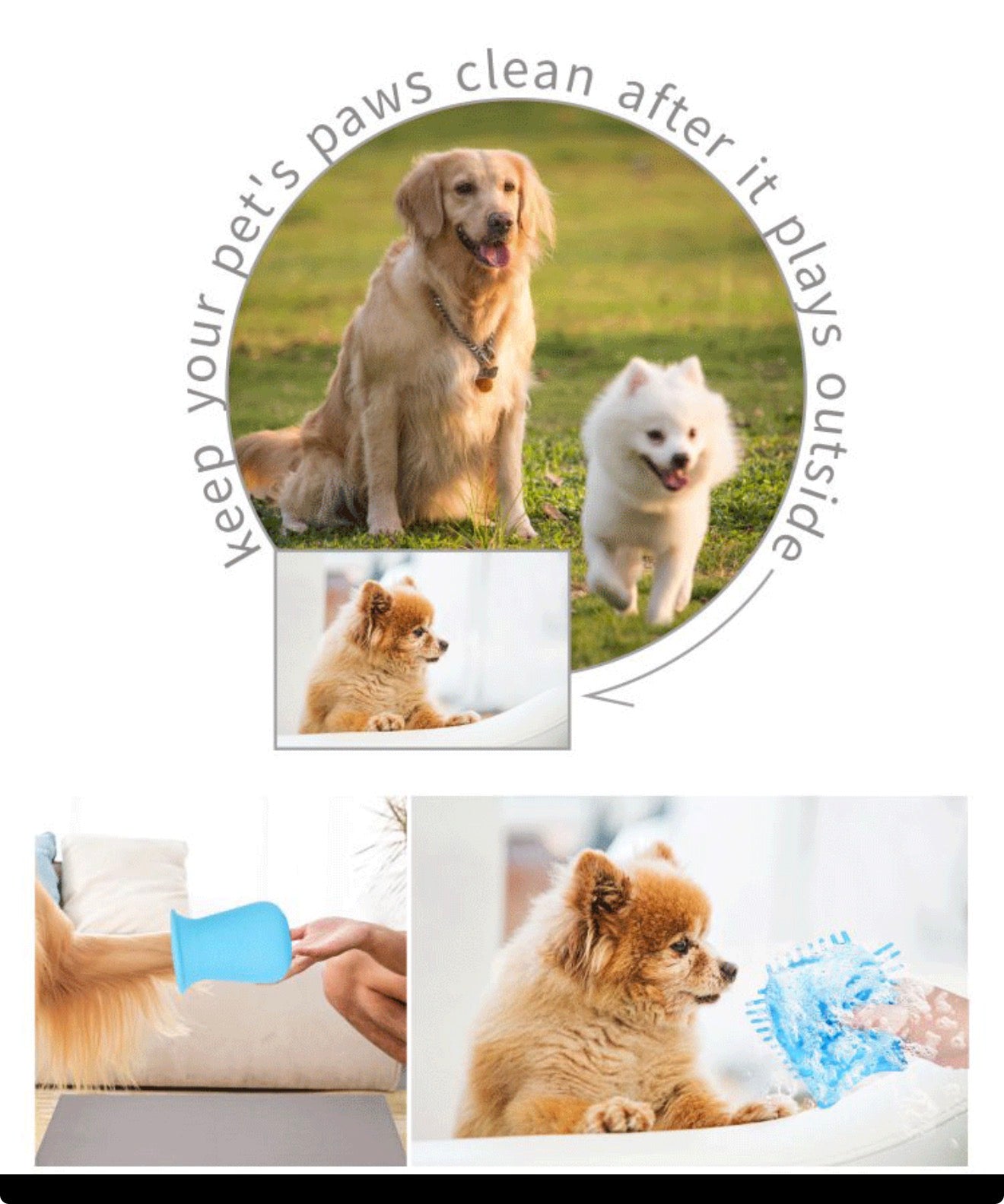 Clean & Calm Kit (Paw Washer + Lick Mat)