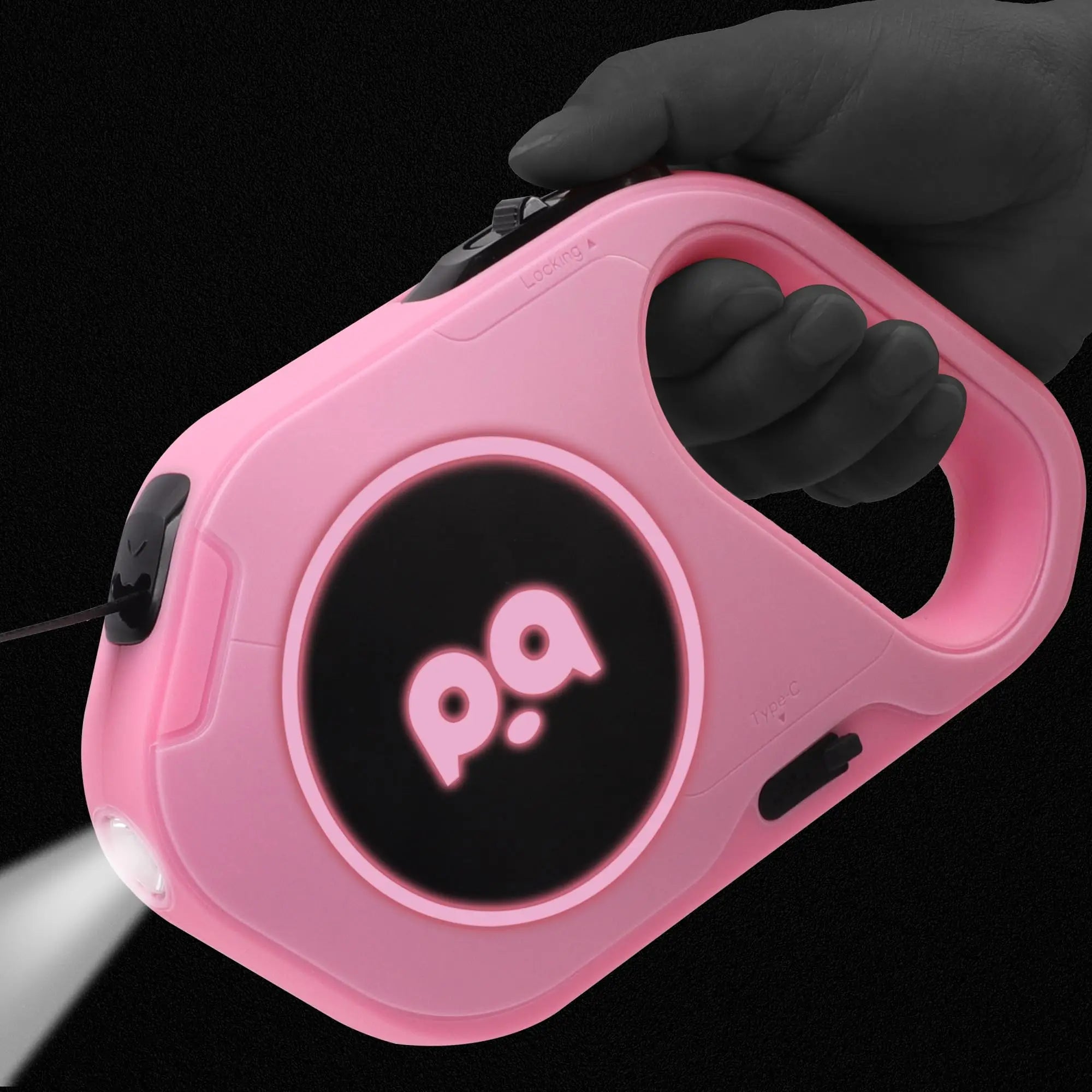 LED Retractable Dog Leash