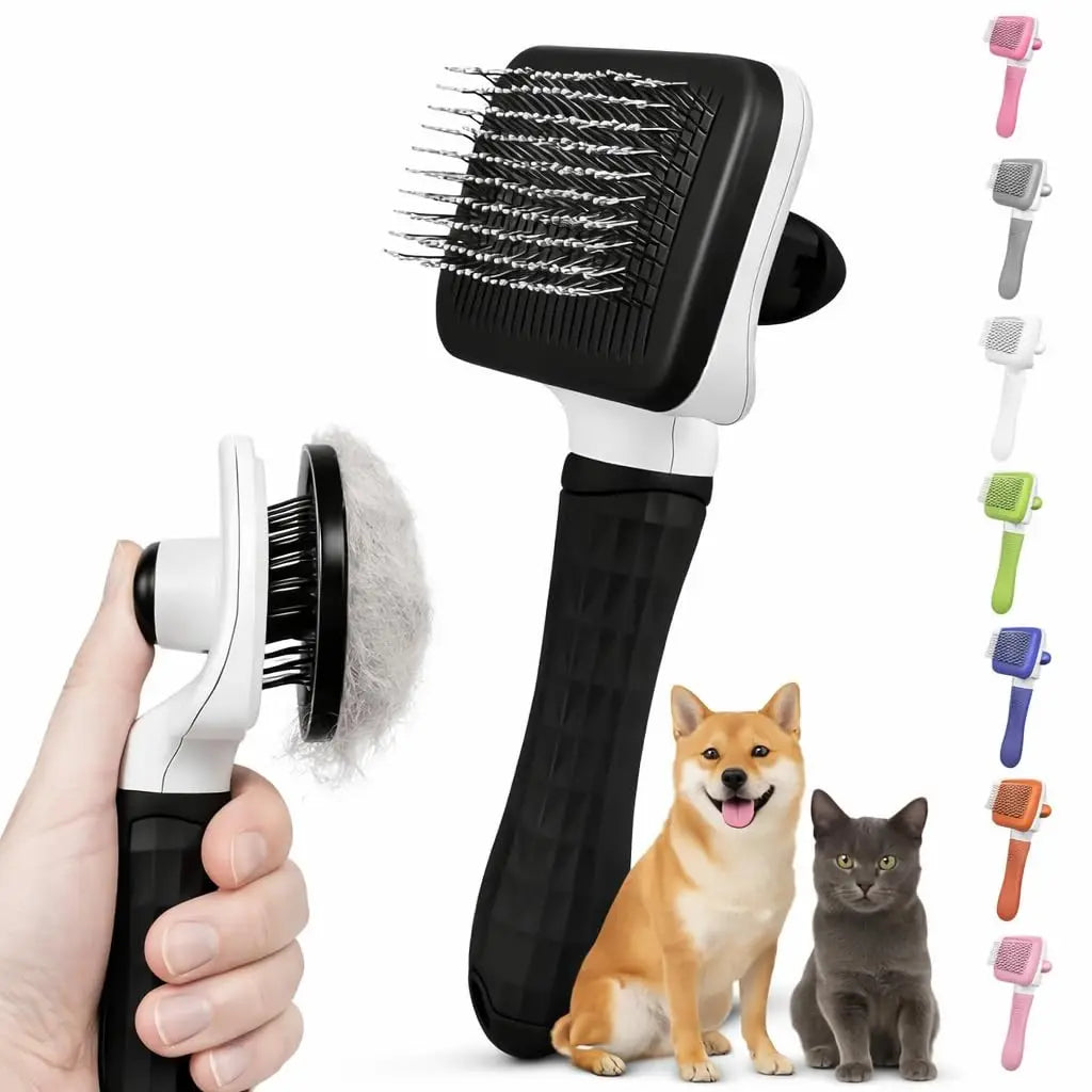 Self-Cleaning Slicker Brush