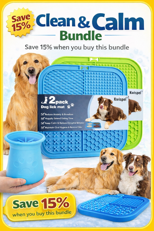 Clean & Calm Kit (Paw Washer + Lick Mat)